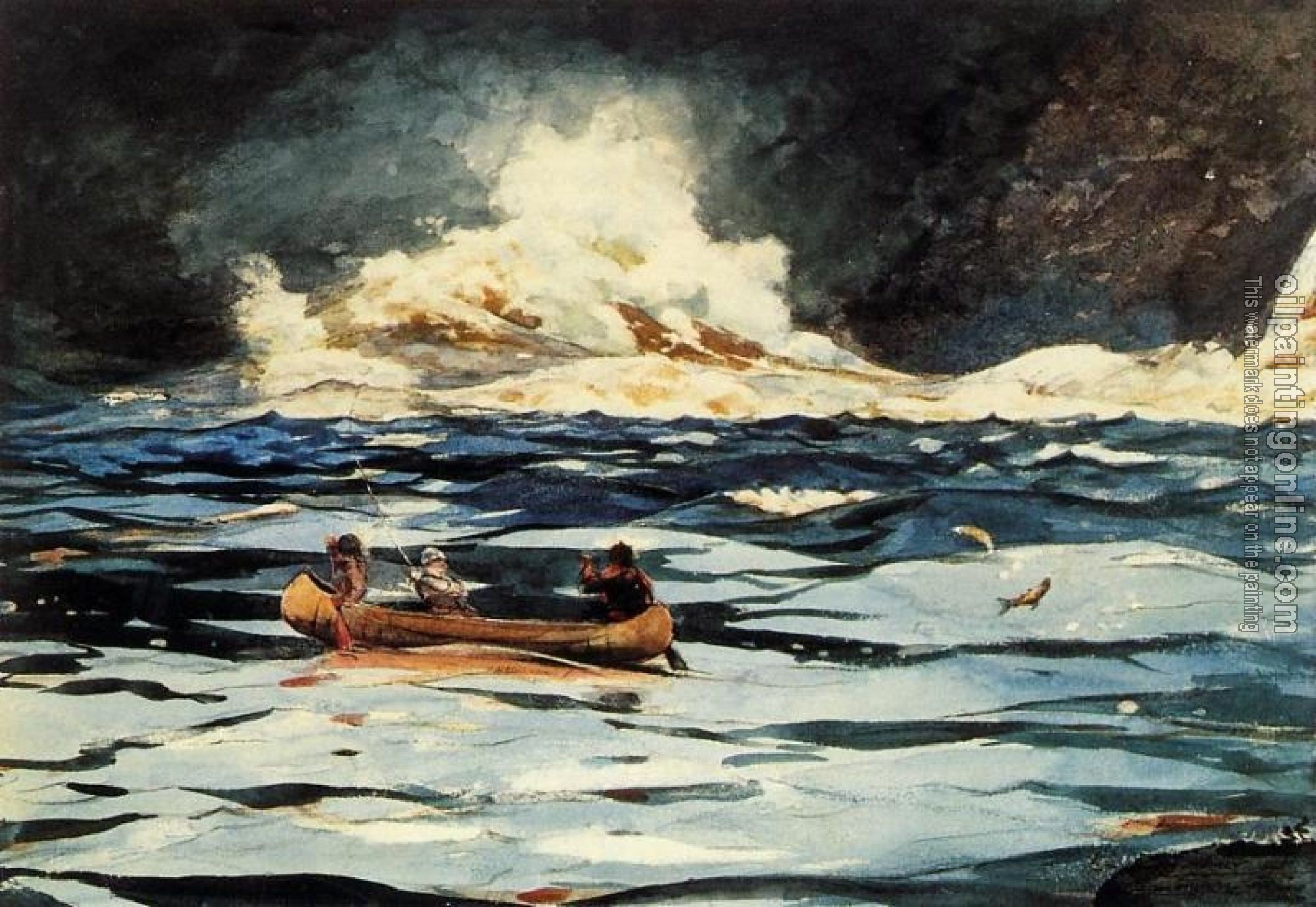 Homer, Winslow - Under the Falls, The Grand Discharge